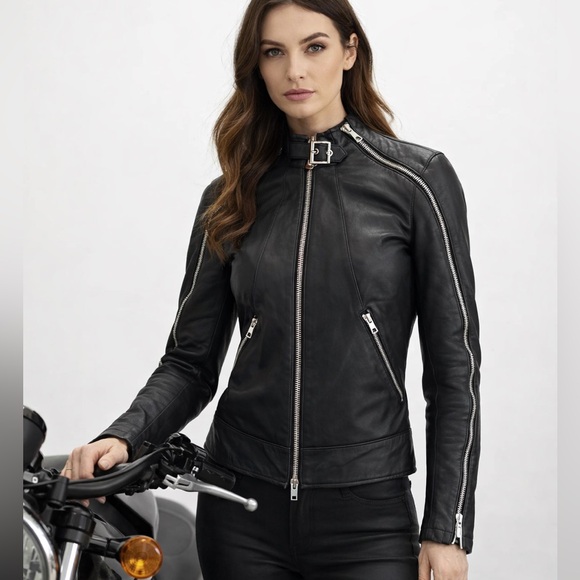 Parasuco Moto Leather Jacket - Picture 3 of 17